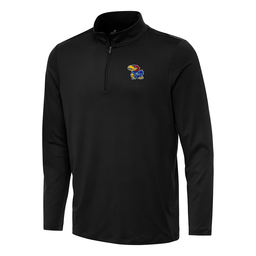 Men's Antigua Kansas Jayhawks Reprocess Quarter-Zip Top