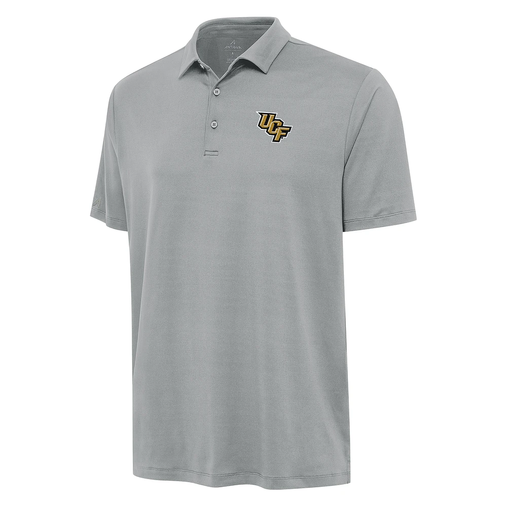 Men's Antigua Gray UCF Knights Reprocess Polo
