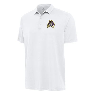 Men's Antigua White ECU Pirates Reprocess Polo