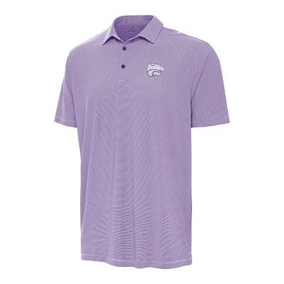 Men's Antigua Purple/White Kansas State Wildcats Twine Polo