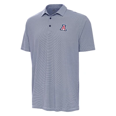 Men's Antigua Navy/White Arizona Wildcats Twine Polo