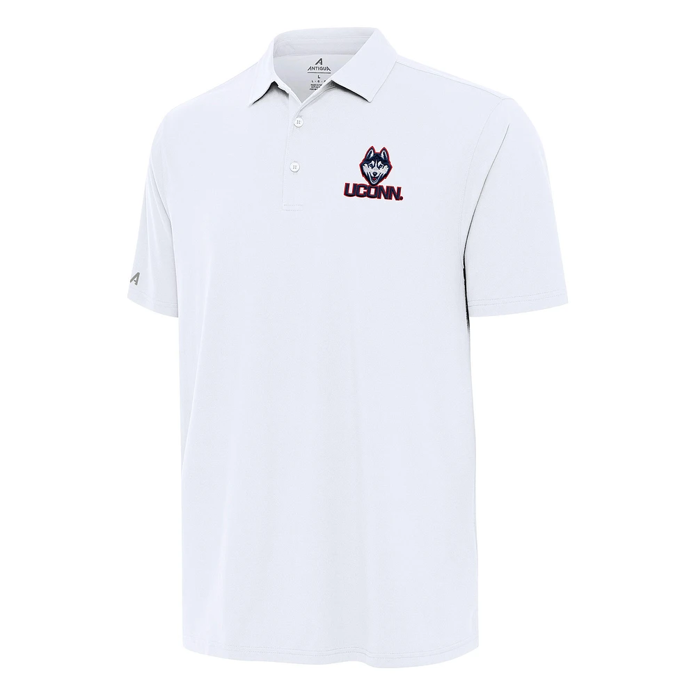 Men's Antigua White UConn Huskies Era Polo
