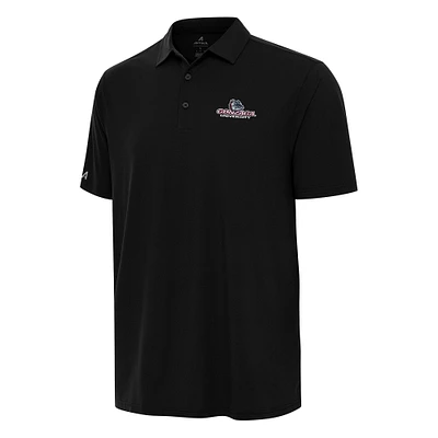 Men's Antigua Black Gonzaga Bulldogs Era Polo