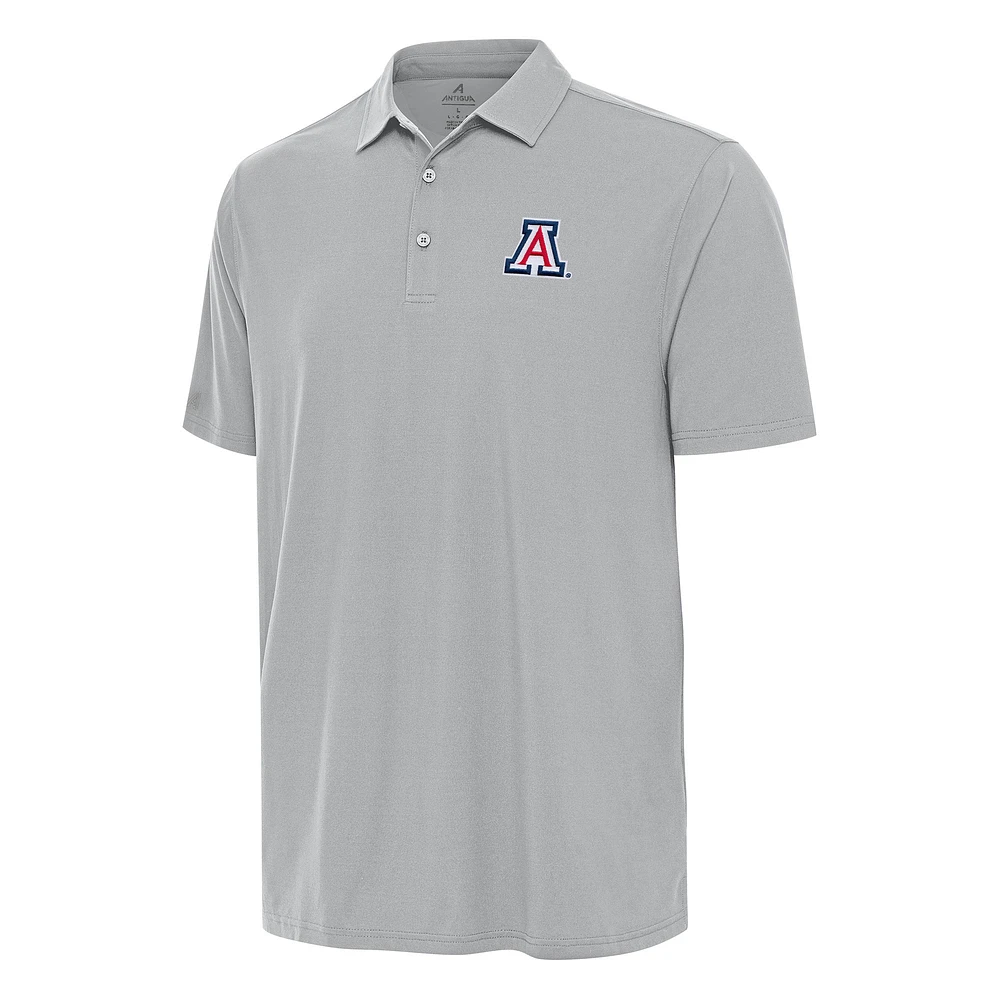 Men's Antigua Gray Arizona Wildcats Era Polo