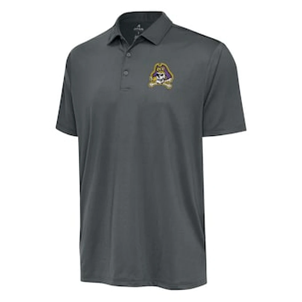 Men's Antigua Pewter ECU Pirates Ellipse Polo
