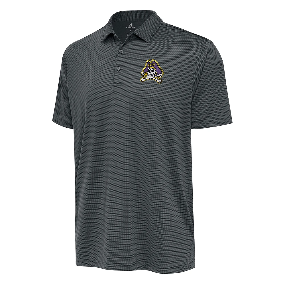 Men's Antigua Pewter ECU Pirates Ellipse Polo