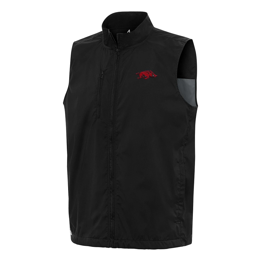 Men's Antigua Arkansas Razorbacks Brisk Full-Zip Vest