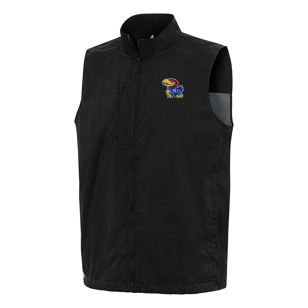 Men's Antigua Kansas Jayhawks Brisk Full-Zip Vest