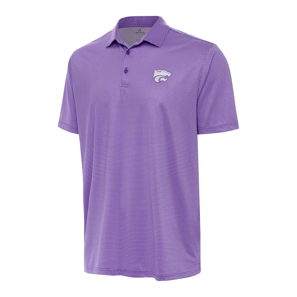 Men's Antigua Purple/White Kansas State Wildcats Rings Polo
