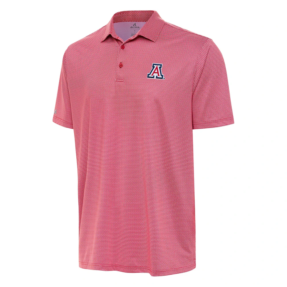 Men's Antigua Red/White Arizona Wildcats Rings Polo