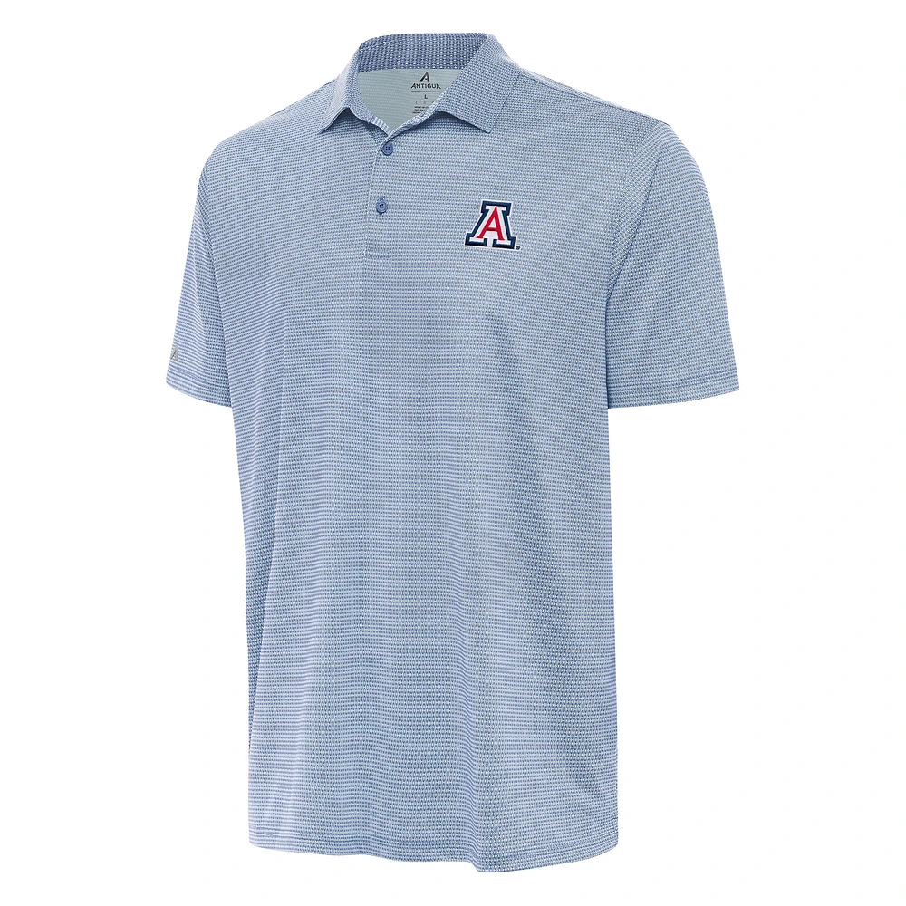 Men's Antigua Aqua/White Arizona Wildcats Rings Polo