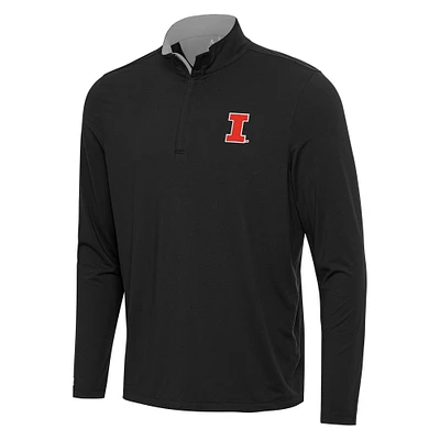 Men's Antigua / Illinois Fighting Illini Content Quarter-Zip Pullover Top