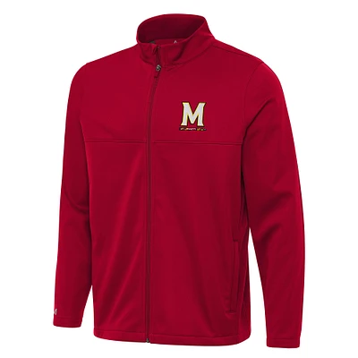 Men's Antigua Maryland Terrapins Links 2 Full-Zip Golf Jacket