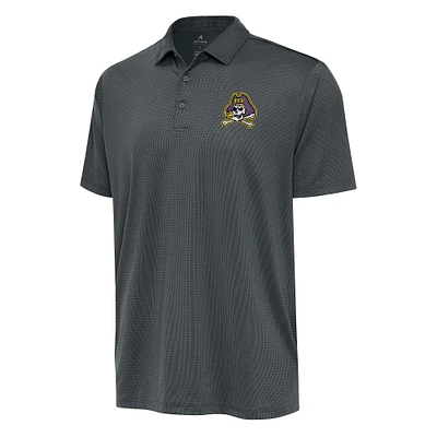 Men's Antigua Charcoal ECU Pirates Big & Tall Ellipse Polo