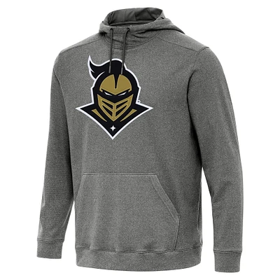 Men's Antigua Heather Charcoal UCF Knights Cloud Pullover Hoodie