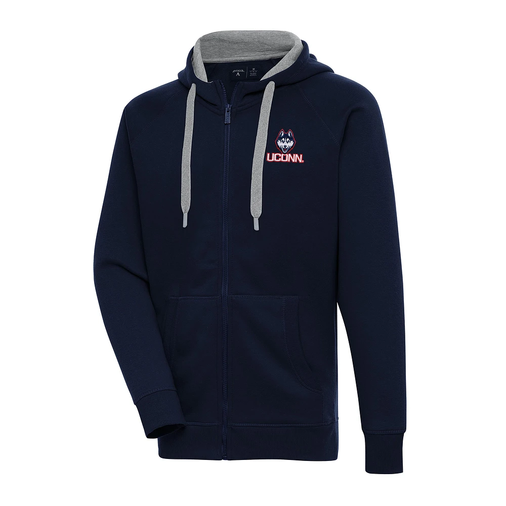 Men's Antigua Navy UConn Huskies Big & Tall Victory Full-Zip Hoodie Jacket