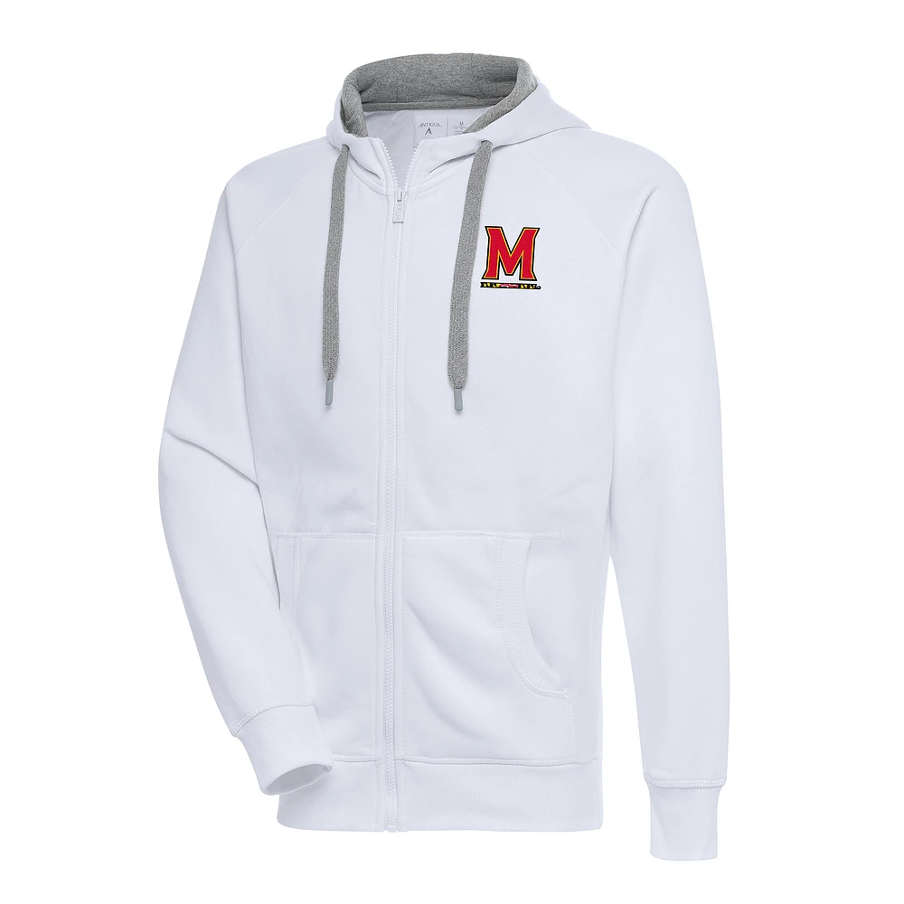 Men's Antigua Maryland Terrapins Big & Tall Victory Full-Zip Hoodie Jacket