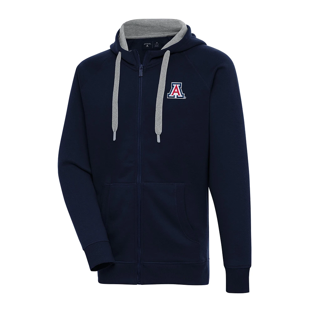 Men's Antigua Navy Arizona Wildcats Big & Tall Victory Full-Zip Hoodie Jacket