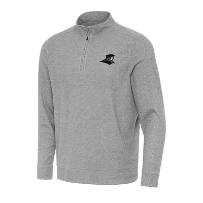 Men's Antigua Heather Gray Providence Friars Subtle Quarter-Zip Sweatshirt