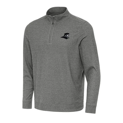 Men's Antigua Heather Charcoal Providence Friars Subtle Quarter-Zip Sweatshirt