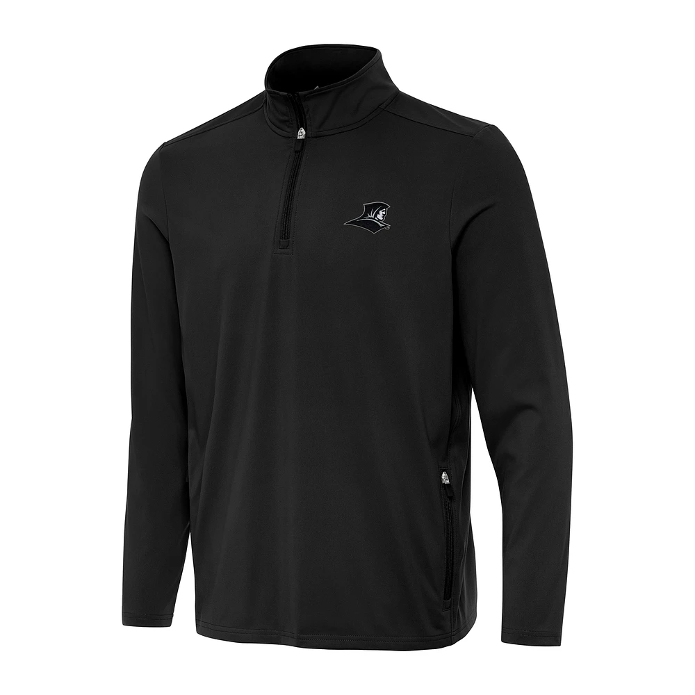 Men's Antigua Black Providence Friars Perilous Quarter-Zip Sweatshirt