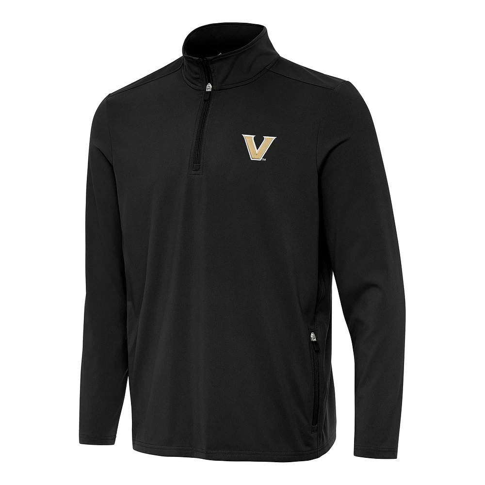 Men's Antigua Vanderbilt Commodores Perilous Quarter-Zip Sweatshirt