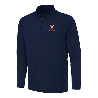 Men's Antigua Navy Virginia Cavaliers Reprocess Quarter-Zip Top