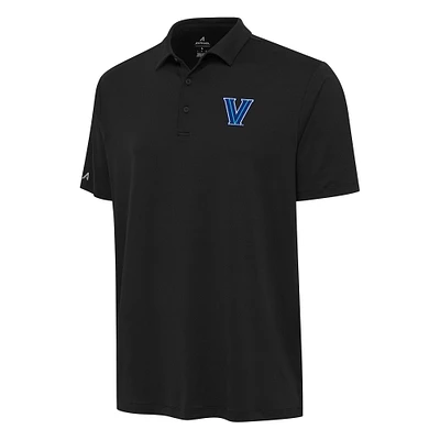 Men's Antigua Black Villanova Wildcats Reprocess Polo
