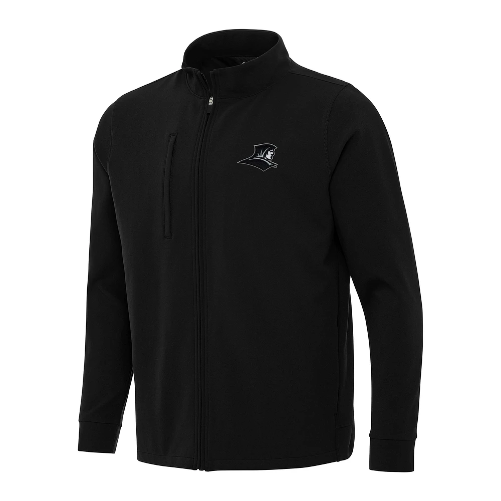 Men's Antigua Black Providence Friars Regard Full-Zip Jacket