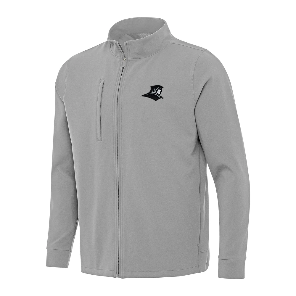 Men's Antigua Gray Providence Friars Regard Full-Zip Jacket