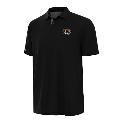 Men's Antigua Black/Gray Missouri Tigers Era Polo