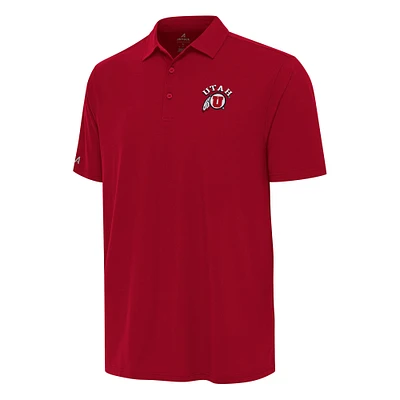 Men's Antigua Red Utah Utes Era Polo
