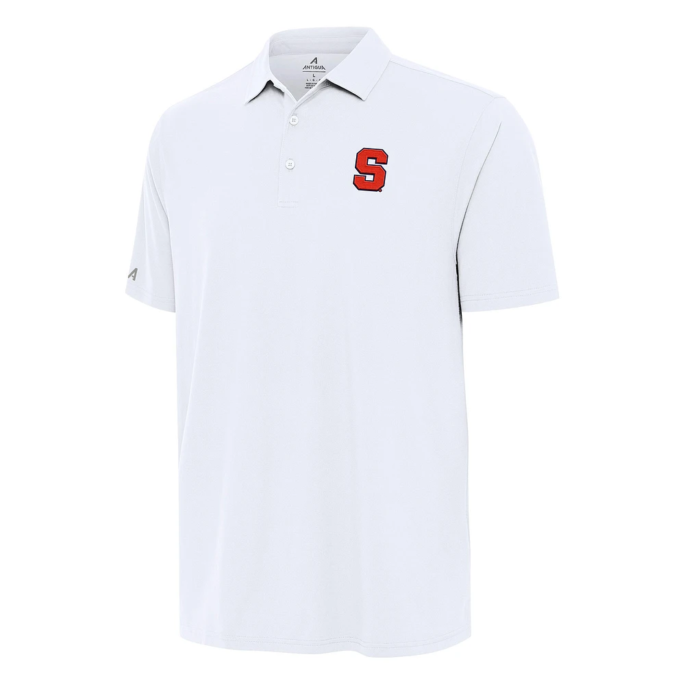 Men's Antigua White Syracuse Orange Era Polo