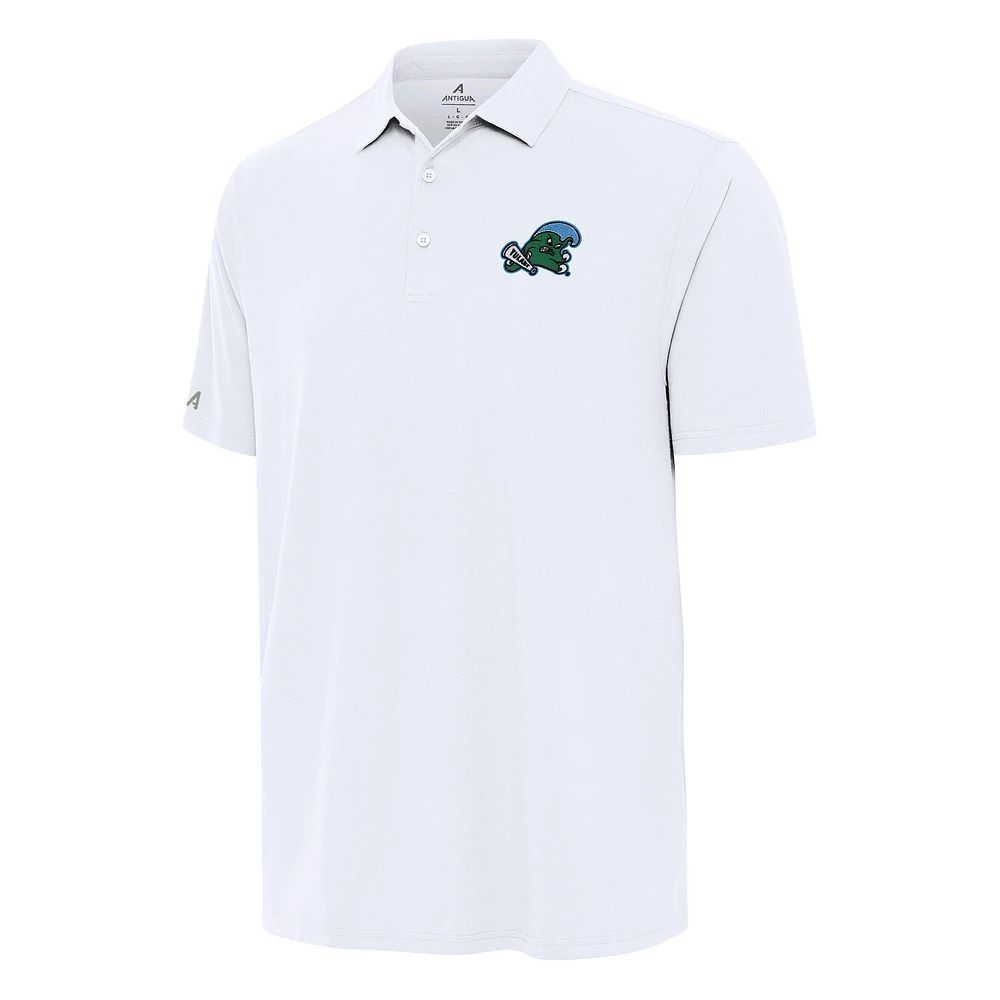 Men's Antigua White Tulane Green Wave Era Polo