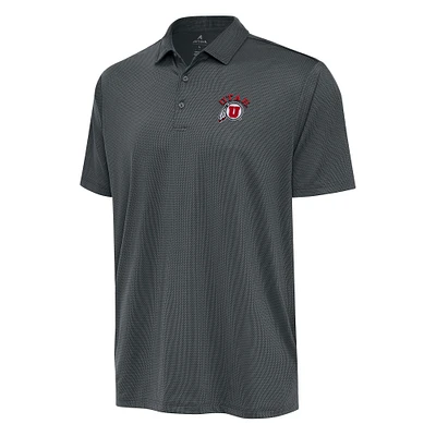 Men's Antigua Pewter Utah Utes Ellipse Polo