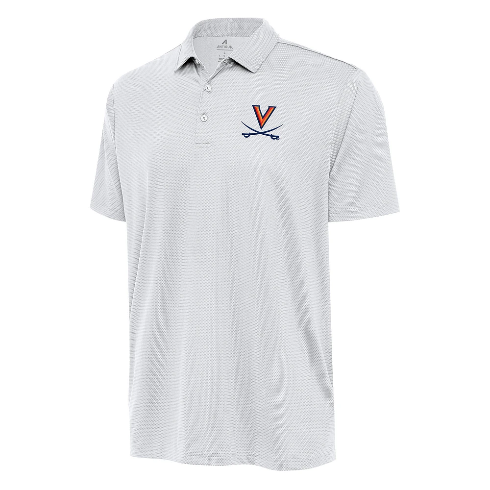 Men's Antigua White Virginia Cavaliers Ellipse Polo