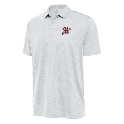 Men's Antigua White Utah Utes Ellipse Polo