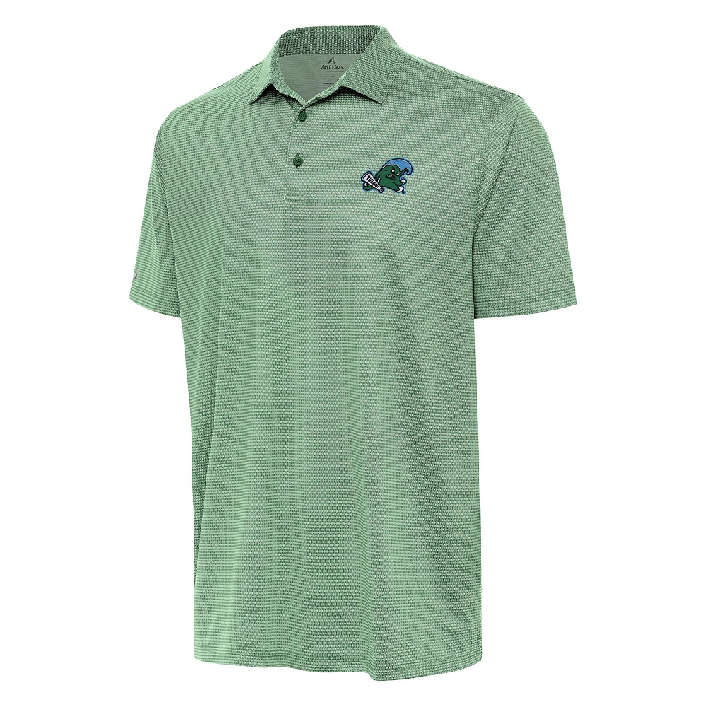 Men's Antigua /White Tulane Green Wave Rings Polo