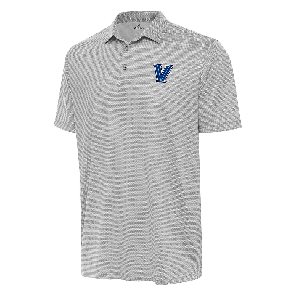 Men's Antigua Gray/White Villanova Wildcats Rings Polo