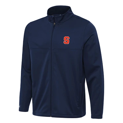 Men's Antigua Navy Syracuse Orange Links 2 Full-Zip Golf Jacket