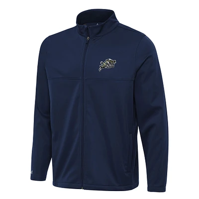 Men's Antigua Navy Midshipmen Links 2 Full-Zip Golf Jacket