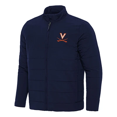 Men's Antigua Navy Virginia Cavaliers Swelter Full-Zip Puffer Jacket