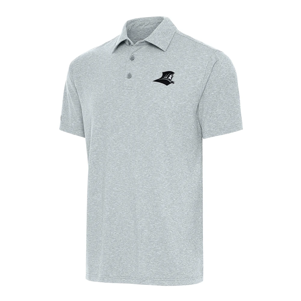 Men's Antigua Heather Gray Providence Friars Big & Tall Par 3 Polo