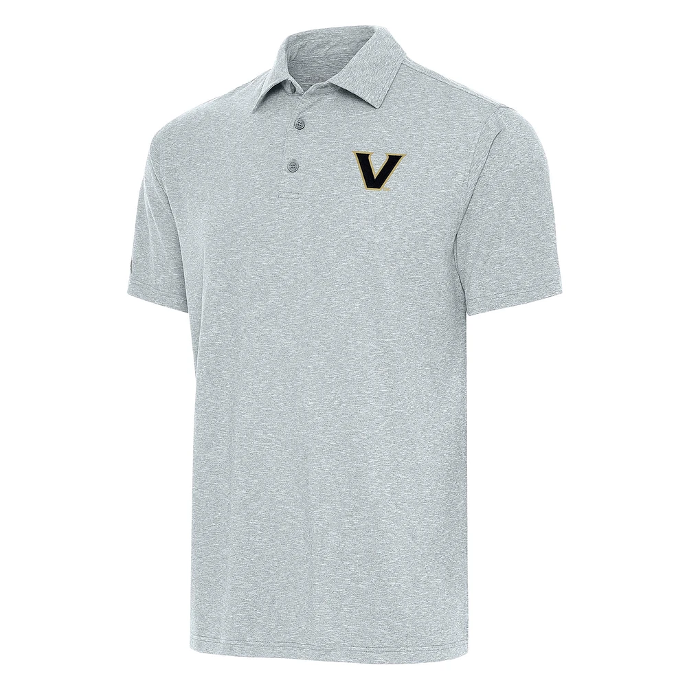 Men's Antigua Heather Gray Vanderbilt Commodores Big & Tall Par 3 Polo