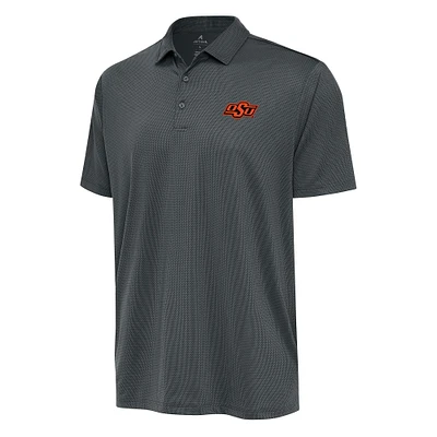 Men's Antigua Charcoal Oklahoma State Cowboys Big & Tall Ellipse Polo