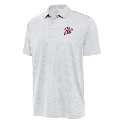 Men's Antigua White Utah Utes Big & Tall Ellipse Polo