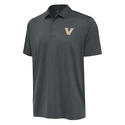 Men's Antigua Charcoal Vanderbilt Commodores Big & Tall Ellipse Polo