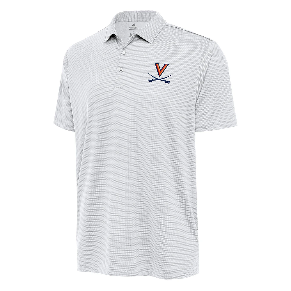 Men's Antigua White Virginia Cavaliers Big & Tall Ellipse Polo