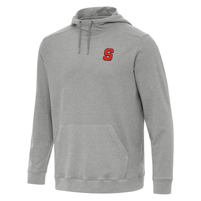 Men's Antigua Heather Gray Syracuse Orange Cloud Pullover Hoodie