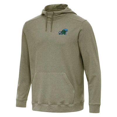Men's Antigua Olive Tulane Green Wave Cloud Pullover Hoodie